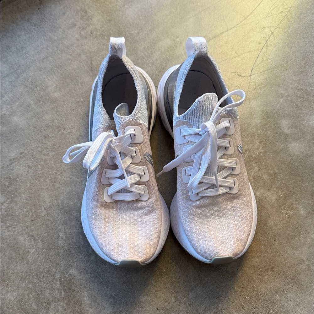 Nike White Knit Sneakers